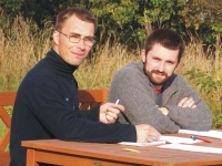 Grzegorz Saj i Łukasz Kamrowski - konstruktorzy zespołu High Voltage Garage