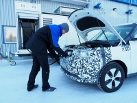 Nagrania z zimowych testów Kia Soul EV w Laponii