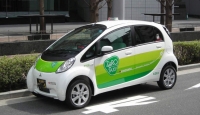 Elektryczne taksówki Mitsubishi i-MiEV w Tokio