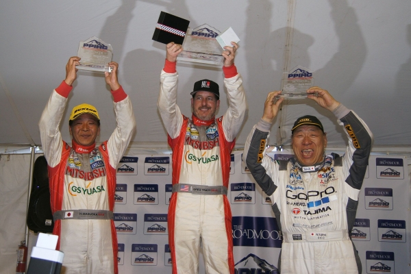 Podium PPIHC 2014 - od lewej Hiroshi Masuoka, Greg Tracy i Nobuhiro Tajima