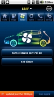 aplikacja dla smartfonów umożliwiająca komunikację z Nissanem Leaf