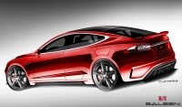 Saleen Automotive prezentuje pierwsze ilustracje Saleen Tesla Model S