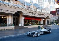 Demonstracja samochodu Formuły E w Las Vegas