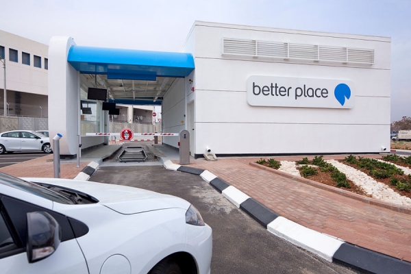Stacja wymiany akumulatorów Better Place w Izraelu