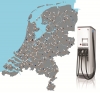 Mapa planowanych szybkich ładowarek ABB dla sieci Fastned w Holandii