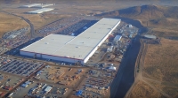 Tesla Gigafactory (w budowie) z lotu ptaka - 17 sierpień 2017