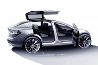 Prototyp Tesla Model X Beta przyłapany na testach w Kalifornii