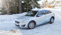 Test elektrycznego Volvo C30 w niskich temperaturach