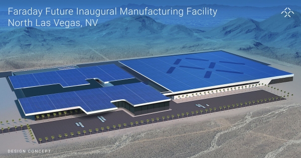 Planowany zakład produkcyjny Faraday Future w Nevadzie