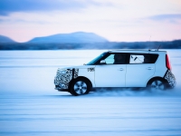 Kia Soul EV podczas testów w niskich temperaturach