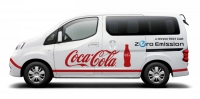 Nagranie z testów Nissana e-NV200 przez Coca-Cola Central Japan