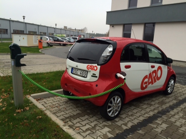 Terminal ładowania firmy Garo na parkingu Garo Polska w Szczecinie