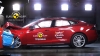 Tesla Model S podczas testów zderzeniowych Euro NCAP