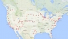 sieć stacji szybkiego ładowania Tesla Motors w USA - 11 lipiec 2014r.